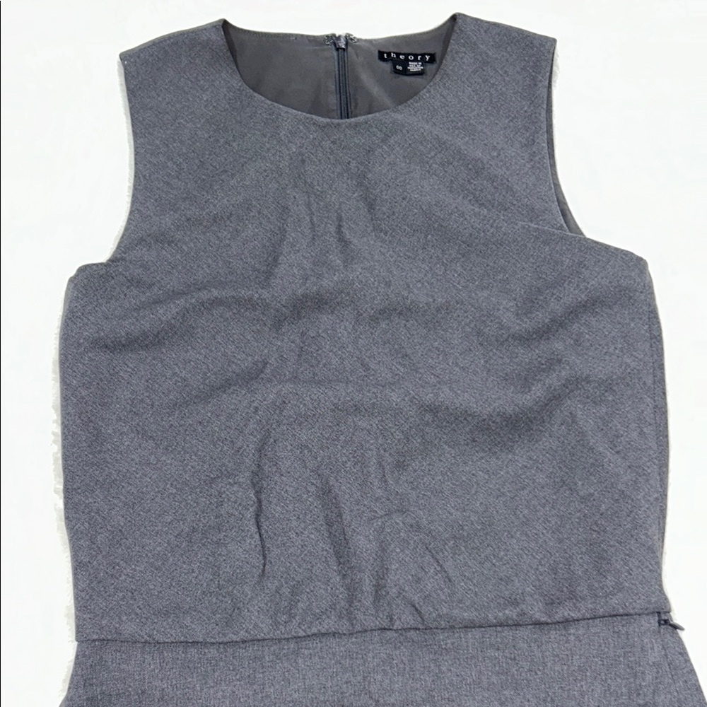 Theory Gray Fitted Sleeveless Dress 🐰